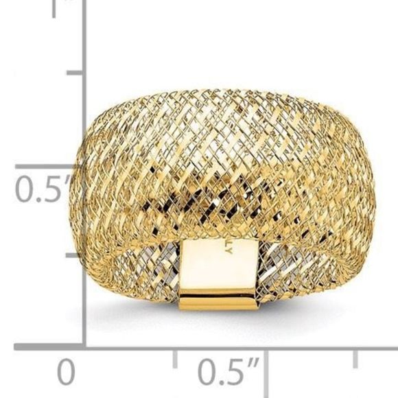 14K Gold Stretch Ring by Leslies Jewelry - Picture 5 of 6